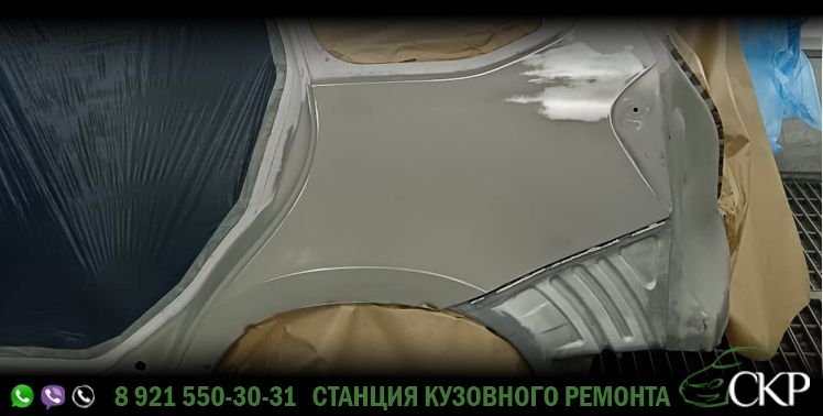 Ремонт крыла и бамперов на Лада Веста Кросс (Lada Vesta Cross) в СПб в автосервисе СКР.